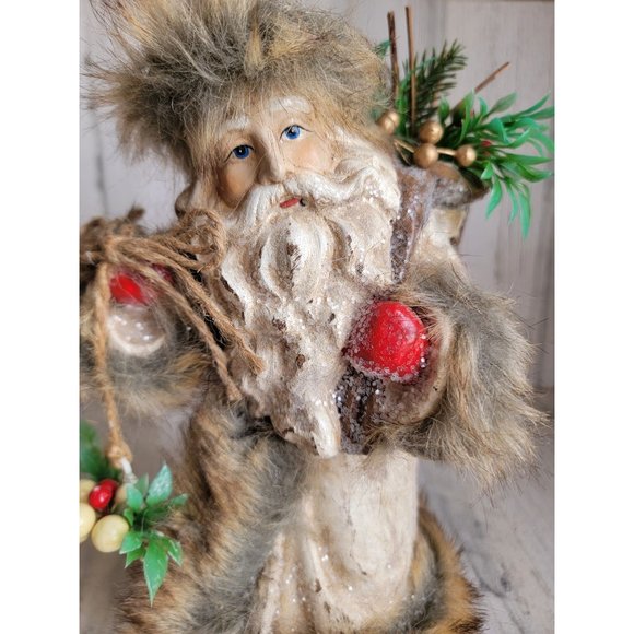 One hundred 80 rustic Santa Claus cranberry star figure xmas - Picture 4 of 11